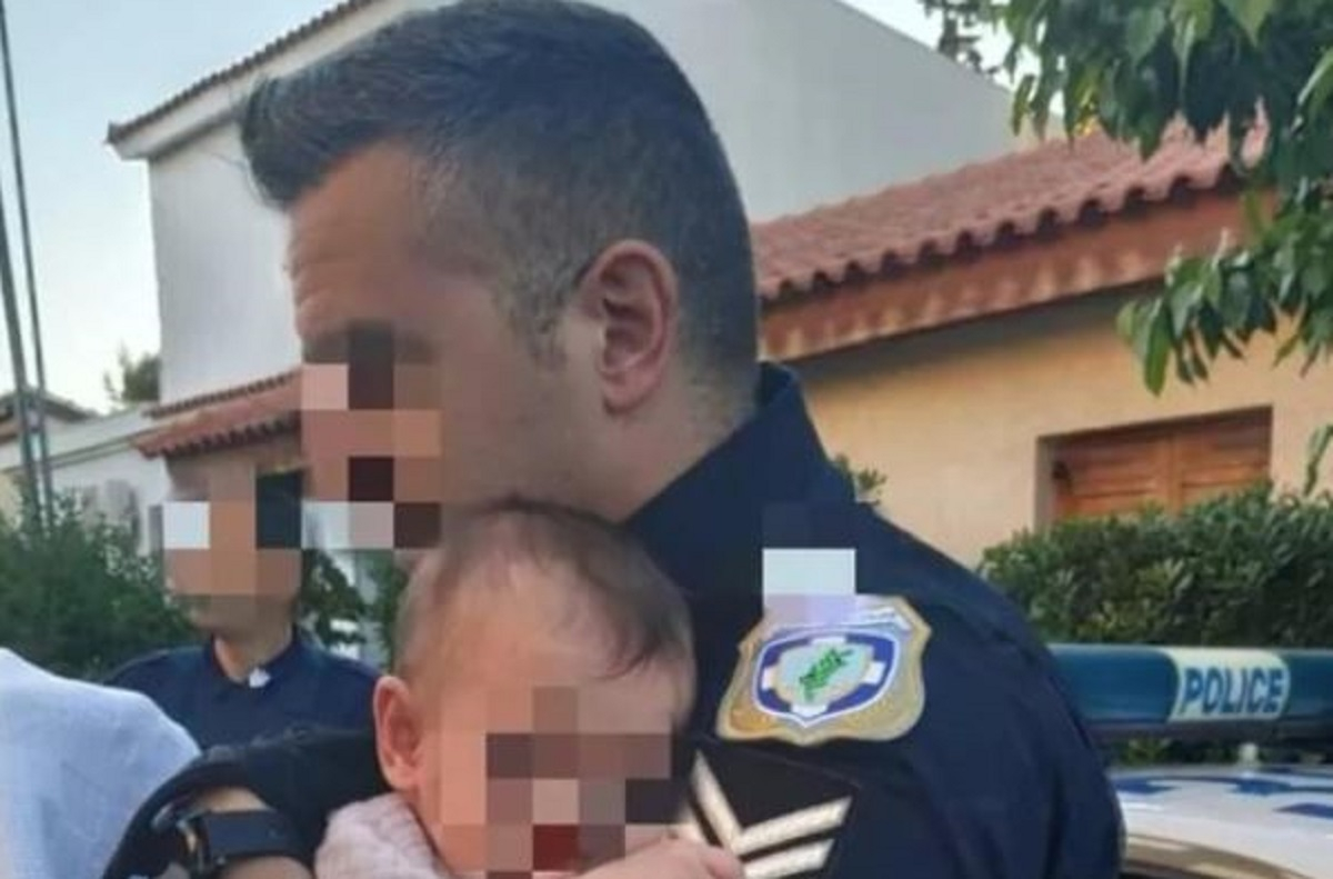 Γλυκά Νερά: Συγκλονίζει η ανάρτηση του αστυνομικού που πήρε αγκαλιά το μωρό, μετά τη δολοφονία
