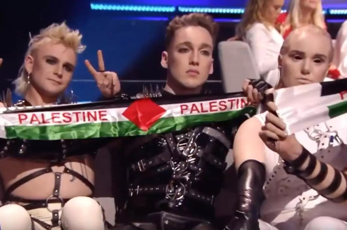 Eurovision: Όταν οι Ισλανδοί Hatari ύψωσαν πανό για την Παλαιστίνη μέσα στο Τελ Αβίβ