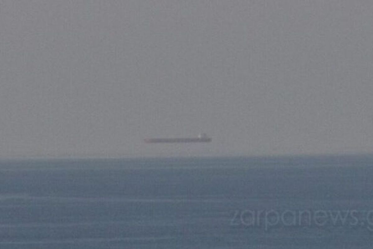 Κρήτη: Η Fata Morgana εμφανίστηκε ξανά - Πλοίο αιωρείται πάνω από τη θάλασσα