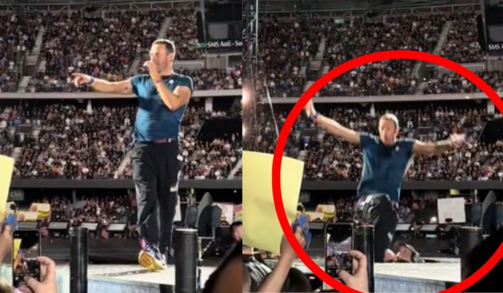 Coldplay: Ατύχημα στη σκηνή για τον Κρις Μάρτιν – Η στιγμή που πέφτει σε τρύπα