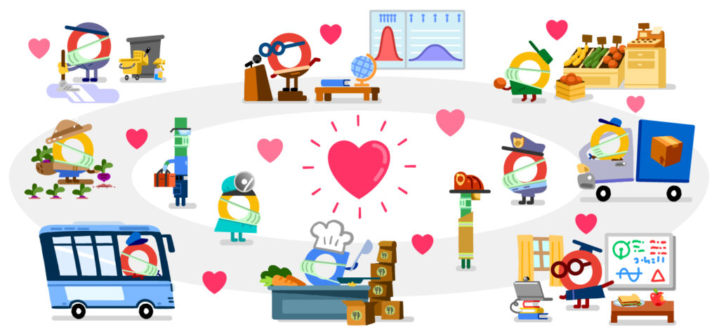 Google Doodle: Ένα «ευχαριστώ» σε όσους εργάζονται στα Μέσα Μαζικής Μεταφοράς