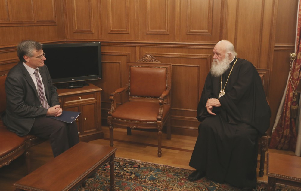 Σωτήρης Τσιόδρας: Έψαλε στη Θεία Λειτουργία της Σταυροπροσκυνήσεως