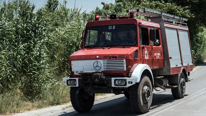 Φωτιά στην περιοχή της Αρχαίας Κορίνθου