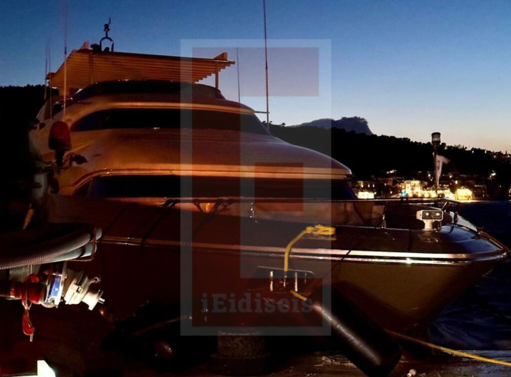 «Κόλλησε» στις Σπέτσες: Νέα βίντεο με τη θαλαμηγό που προσέκρουσε στο λιμάνι