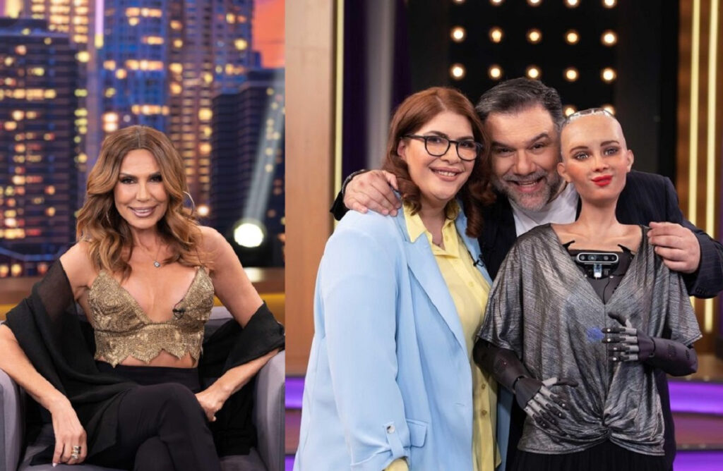 The 2Night Show: Στέλλα Γεωργιάδου κι Ανδριάνα Μανέττα μαζί με τη Sophia the Robot καλεσμένες στον ΑΝΤ1