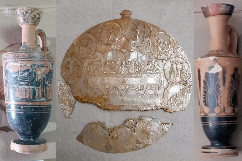 Ανακάλυψαν αρχαίο θησαυρό σε υπόγειο καταστήματος στο κέντρο της Αθήνας – Δείτε εικόνες
