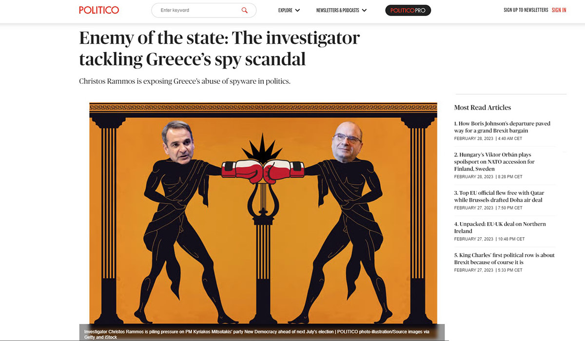 Εκτενές ρεπορτάζ του Politico: Χρήστος Ράμμος, ο «εχθρός του κράτους»