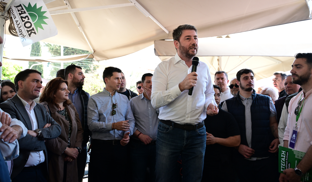 Στην Ηλιούπολη ο Ανδρουλάκης: Καμία σταθερότητα δεν κρίνεται την 9η Ιουνίου