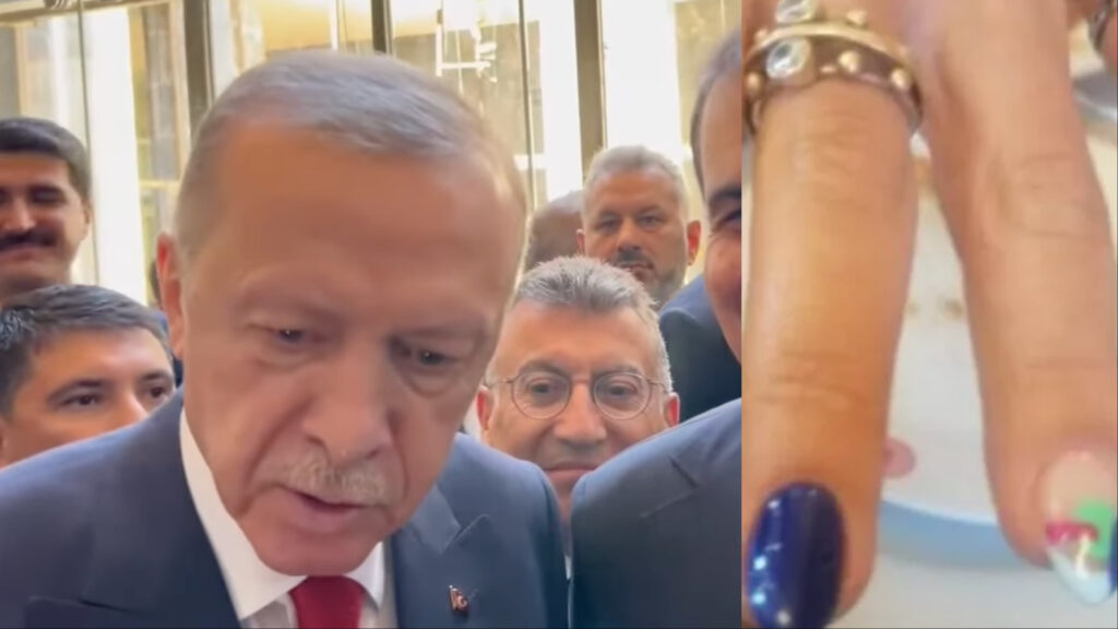 Άφωνος ο Ερντογάν με ένα μανικιούρ – «Μα τι είναι αυτά;» (βίντεο)