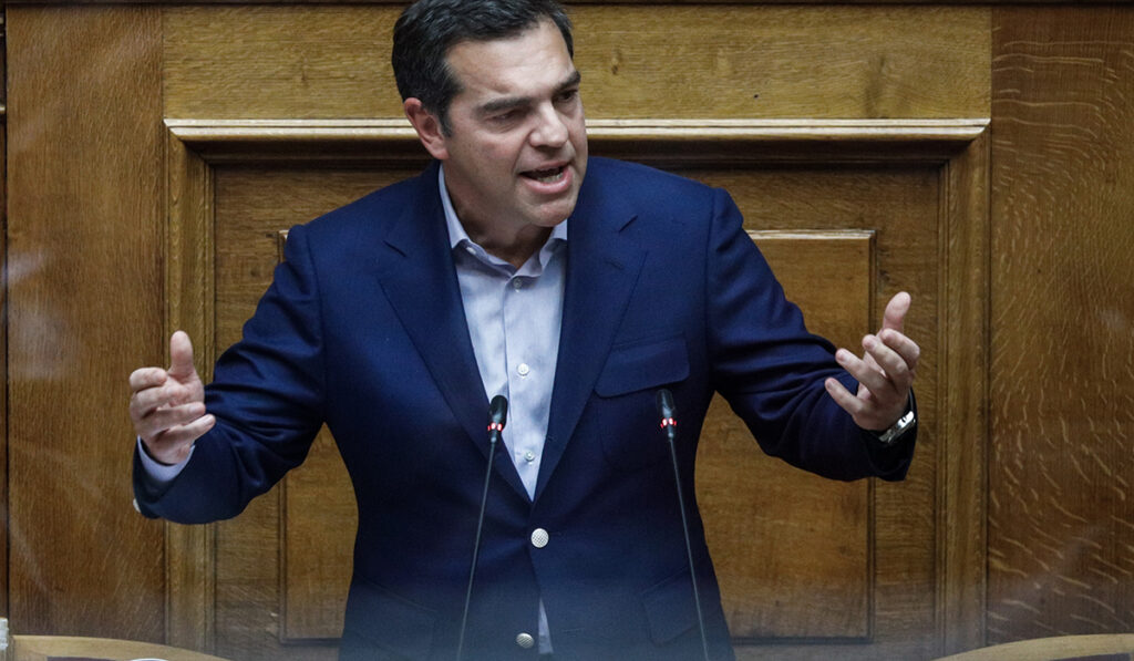 LIVE η παρέμβαση του Αλέξη Τσίπρα στη Βουλή για την πανδημία