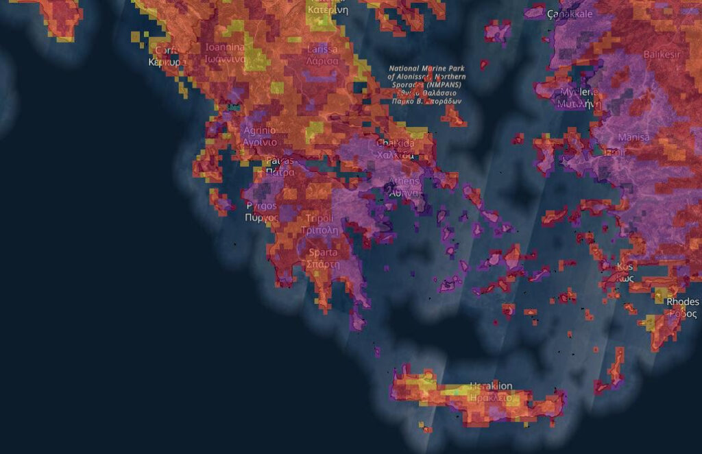 Προειδοποίηση Copernicus: Σε ακραίο κίνδυνο για φωτιά η Αττική – Ποιες περιοχές κινδυνεύουν
