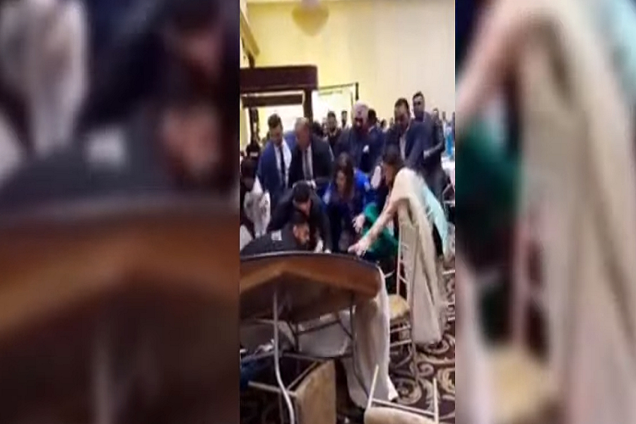 Πλακώθηκε η νύφη: Άγριο ξύλο σε γαμήλια δεξίωση