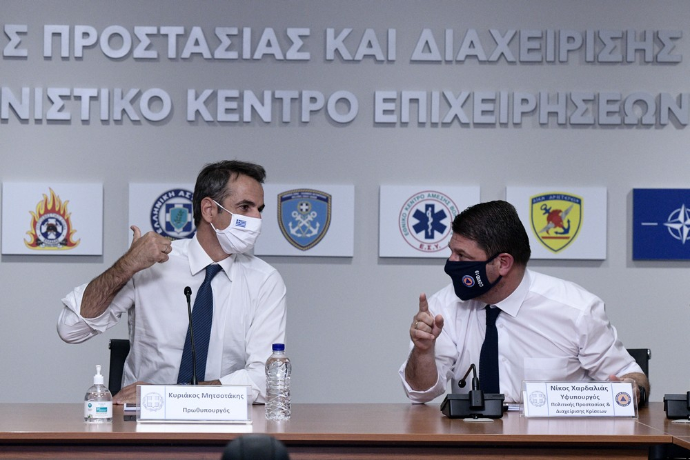 Με Μητσοτάκη η σύσκεψη στην Πολιτική Προστασία για την κακοκαιρία