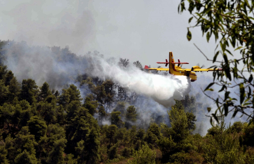 Φωτιά στο Μαρκόπουλο Ωρωπού