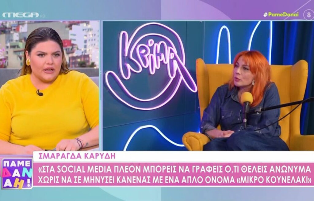 Δανάη Μπάρκα: «Ε ρε κάτι μηνύσεις που θα πέσουν…»