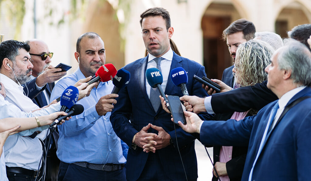 Συνάντηση Χριστοδουλίδη – Κασσελάκη στην Κύπρο: «Έχουμε κοινούς στόχους, κοινές επιδιώξεις, κοινές προκλήσεις»