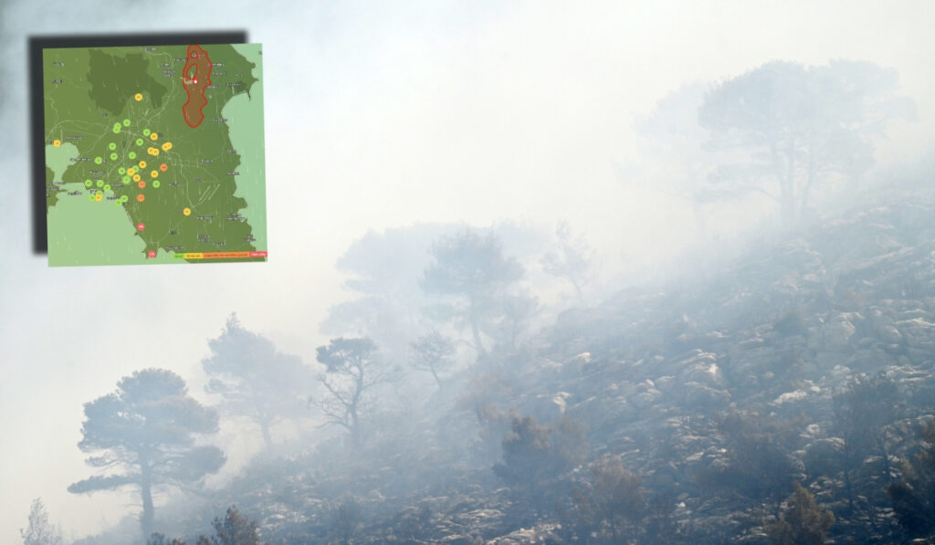 Φωτιά τώρα: Ασφυξία στην Αττική – Οι περιοχές με επικίνδυνη ποιότητα αέρα