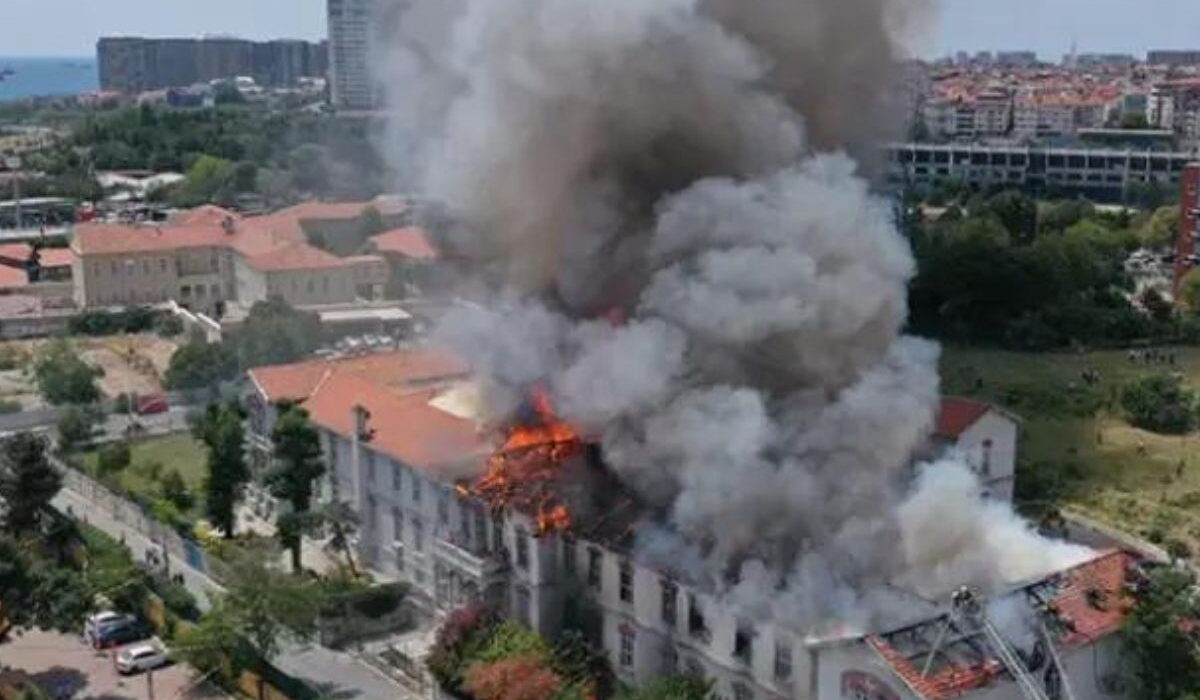 Στις φλόγες ελληνικό νοσοκομείο στην Κωνσταντινούπολη