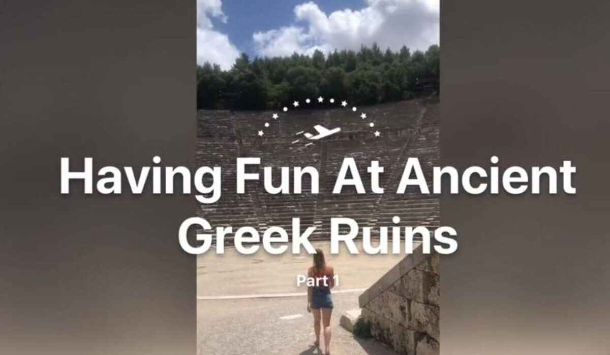 Ροζ βίντεο με υπογραφή Γάλλων τουριστών στην Αρχαία Επίδαυρο (photos)