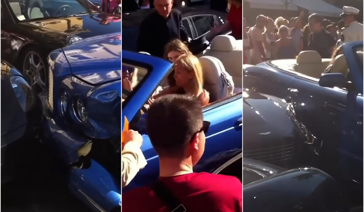 Ένα τροχαίο 1,2 εκατ. ευρώ – Bentley έπεσε πάνω σε άλλα supercars (Βίντεο)