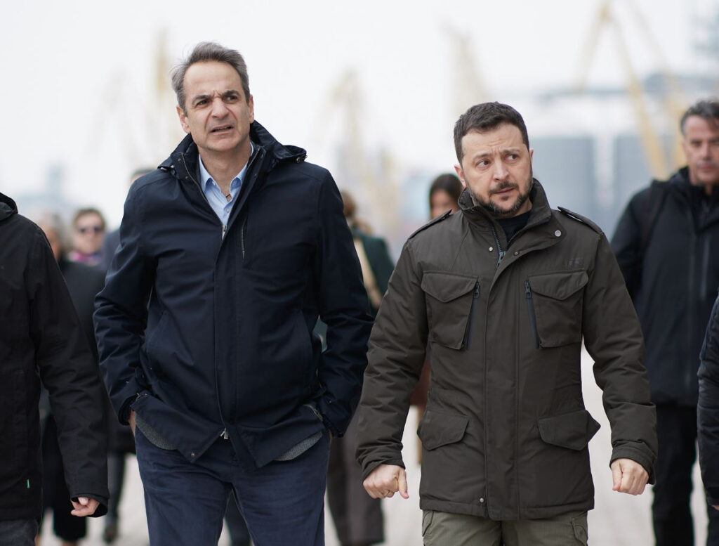 Ζελένσκι: Ήμασταν με τον Μητσοτάκη στο λιμάνι όταν έπεσε ο πύραυλος στα 300 μέτρα
