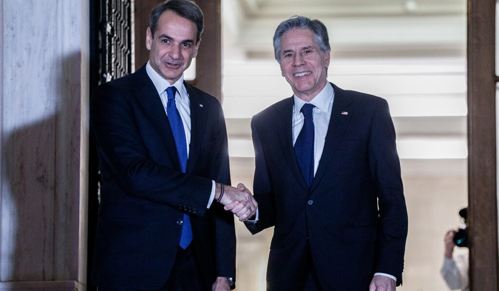 Στην οικία Μητσοτάκη, στο Ακρωτήρι Χανίων, το Σάββατο ο Μπλίνκεν