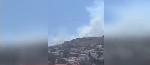 Υπό μερικό έλεγχο η φωτιά στην Ύδρα