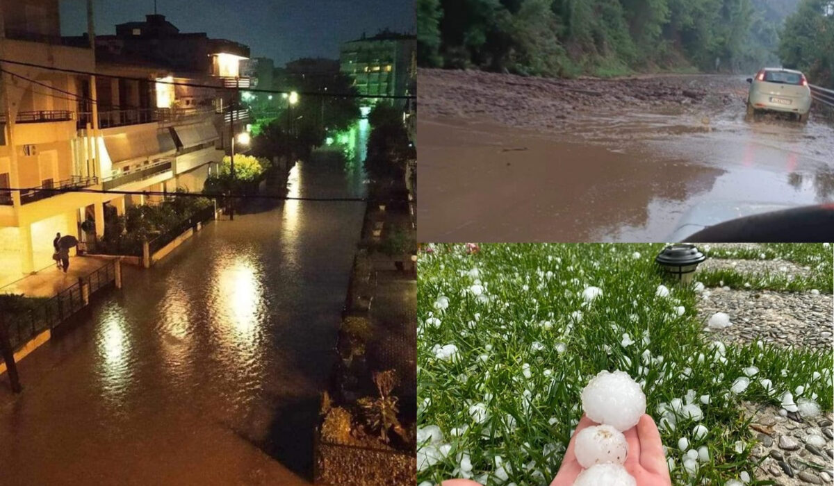 Νύχτα τρόμου σε Λάρισα, Καρδίτσα και Ξυλόκαστρο – Σε επιφυλακή για την κακοκαιρία Elias (Live χάρτης)