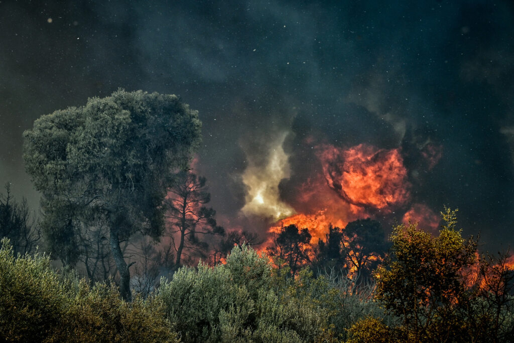 Φωτιά στο Σοφικό: Συνεχίζεται η μάχη με τις φλόγες – Βελτιωμένη η εικόνα στο πύρινο μέτωπο