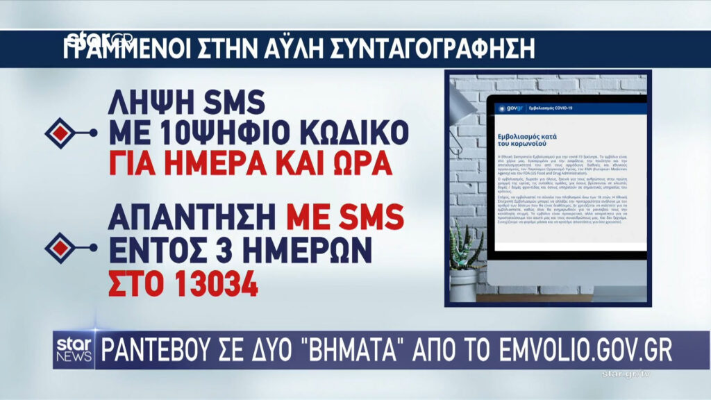 Ξεκινούν τα SMS στο 13034: Τι να κάνετε και πότε στέλνετε απάντηση για εμβολιασμό