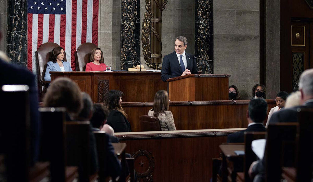 Ποιος έγραψε την ομιλία του Μητσοτάκη στο Κογκρέσο