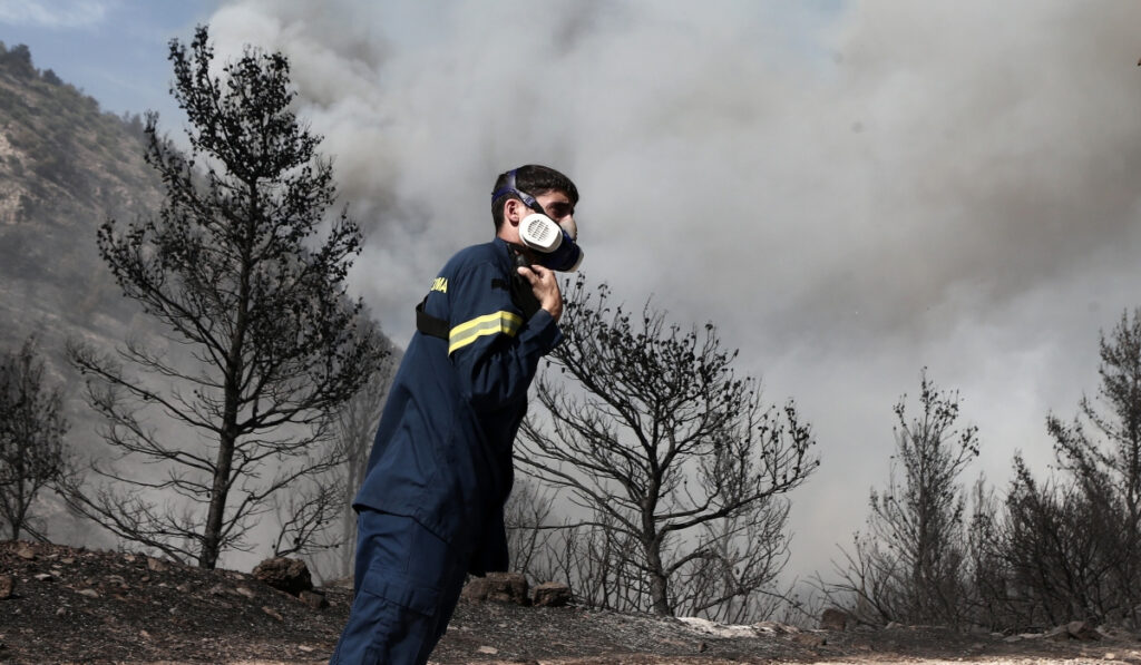 Υπο μερικό έλεγχο τέθηκε η φωτιά κοντά στη Γαβρολίμνη Ναυπακτίας (Βίντεο)