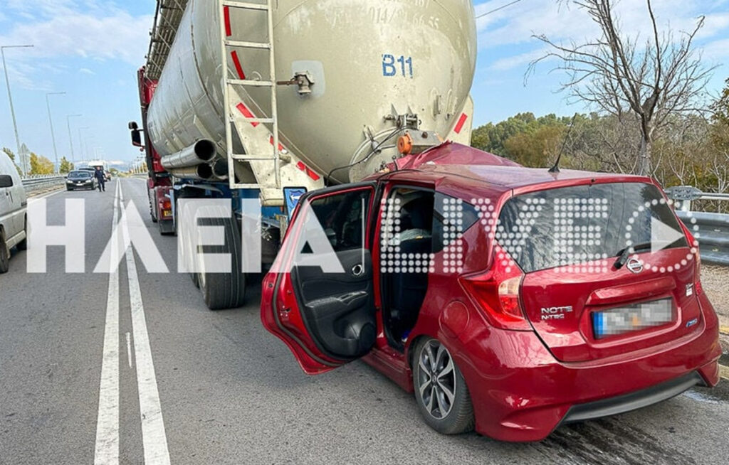 Φρικτό δυστύχημα στην Πύργου – Κυπαρισσίας: Αυτοκίνητο καρφώθηκε σε νταλίκα – Νεκρή η 45χρονη οδηγός