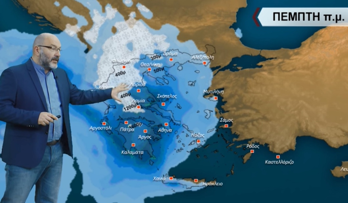 Σάκης Αρναούτογλου: Πυκνό χιόνι έως 50 πόντους – Οι περιοχές