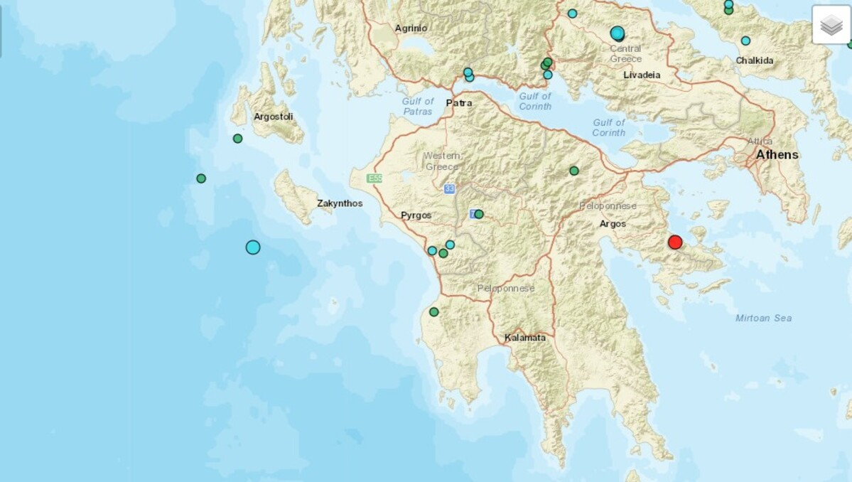 Σεισμός τώρα ανοιχτά της Ζακύνθου