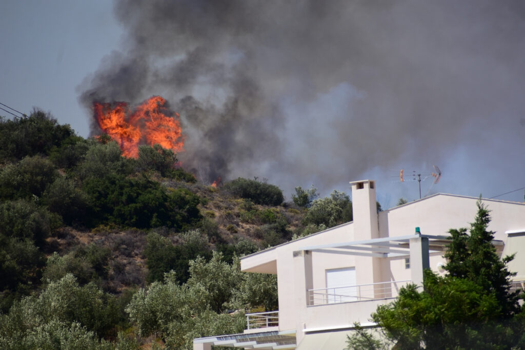 Οριοθετημένη η φωτιά στην περιοχή Πυργιώτικα της Αργολίδας