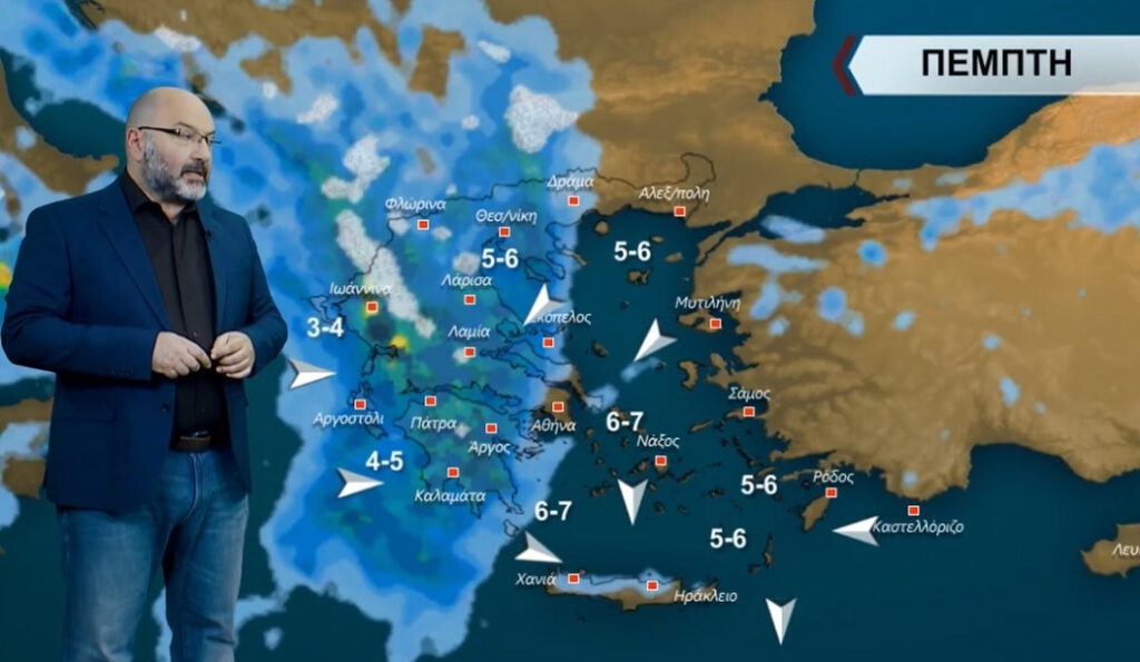 Σάκης Αρναούτογλου: Μπόρες, υγρασία, λασποβροχές – Ο καιρός μέχρι 9 Μαρτίου