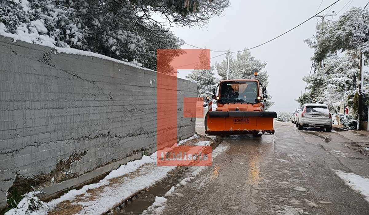 Κακοκαιρία: Ο «Φίλιππος» έντυσε στα λευκά την Κηφισιά (Φωτογραφίες)