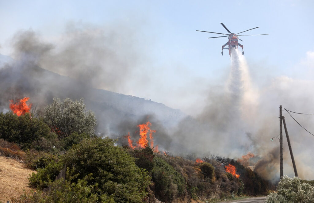 Φωτιά τώρα στην Πυλαία Έβρου