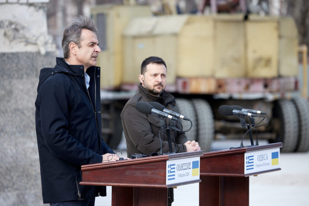 Το ευχαριστώ του Ζελένσκι στον Μητσοτάκη: «Γενναία η επίσκεψη στην Οδησσό»