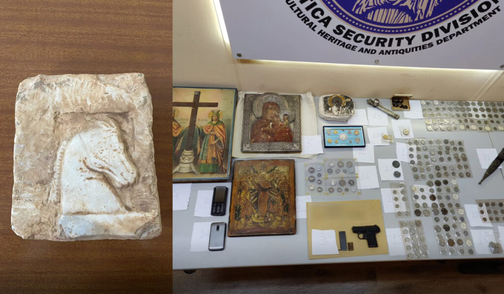 Δύο συλλήψεις για αρχαιοκαπηλία και κατοχή όπλων