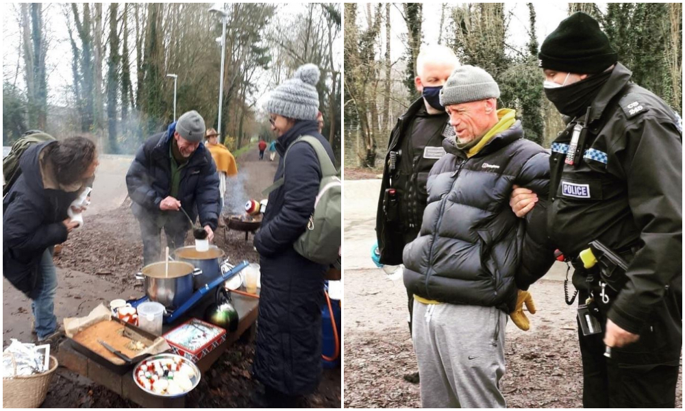 Καρκινοπαθής που μοίραζε φαγητό σε αστέγους συνελήφθη επειδή δεν φορούσε μάσκα