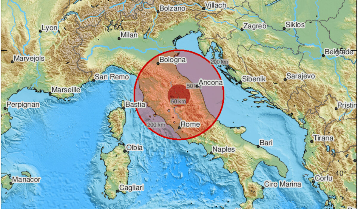 Σεισμός τώρα 5 Ρίχτερ στην κεντρική Ιταλία