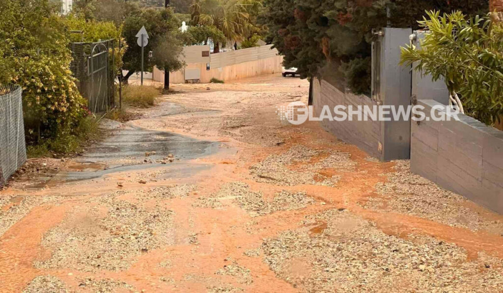 Ποτάμια λάσπης «έπνιξαν» τα Χανιά
