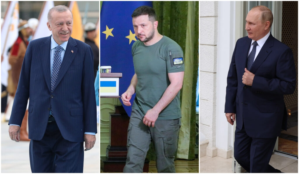 Το διπλό παιχνίδι του Ερντογάν: Τριμερής με Ζελένσκι – Γκουτέρες, «μπίζνες» με τη Ρωσία του Πούτιν