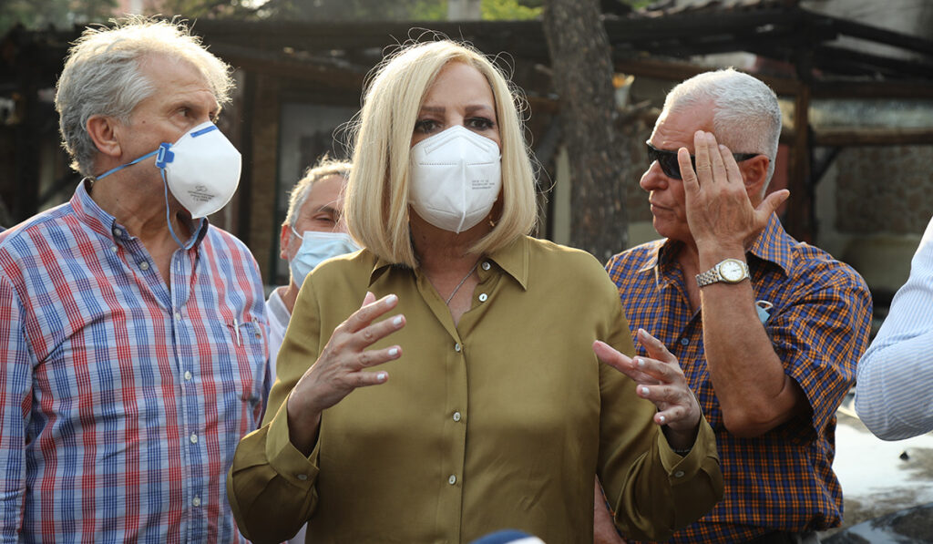 Στο Κέντρο Επιχειρήσεων «Όλυμπος» η Φώφη Γεννηματά