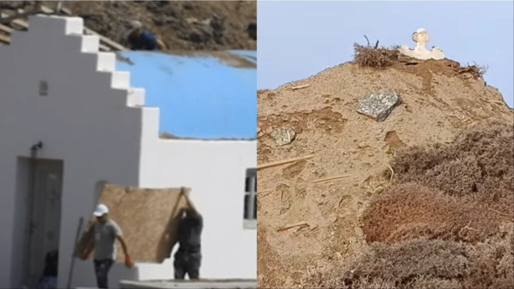 «Ξεθάφτηκε» το εκκλησάκι στη βίλα του Αντώνη Ρέμου στη Μύκονο (βίντεο)