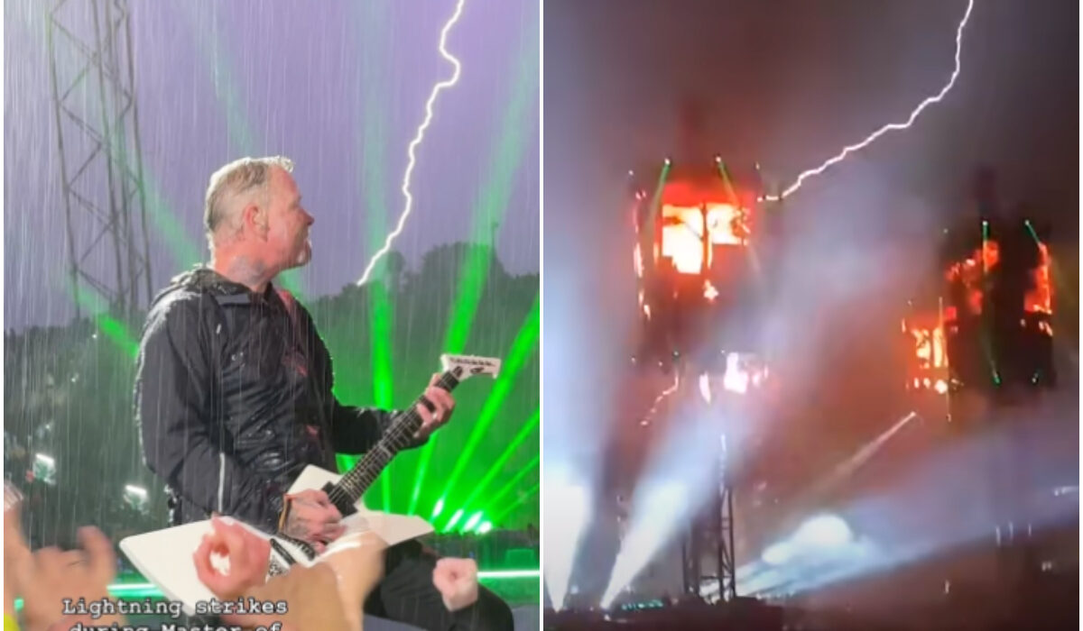 Επική στιγμή σε συναυλία των Metallica – Αστραπή ήρθε στην κατάλληλη στιγμή (Βίντεο)