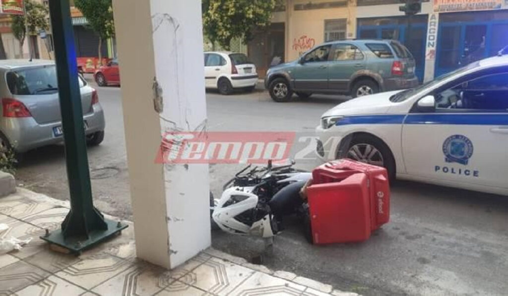 Πάτρα: Τροχαίο με ντελιβερά – Οδηγός αυτοκινήτου παραβίασε στοπ
