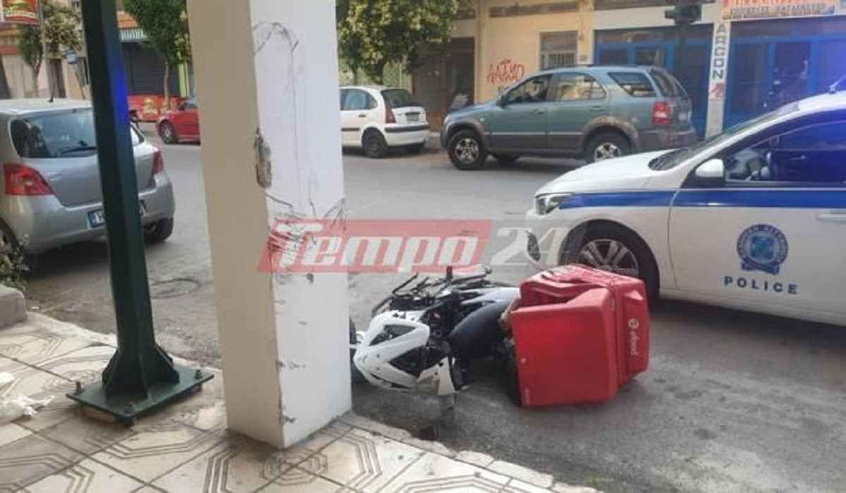 Πάτρα: Τροχαίο με ντελιβερά – Οδηγός αυτοκινήτου παραβίασε στοπ